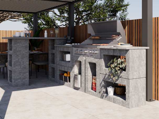 Betaalbare buitenkeuken zelf maken